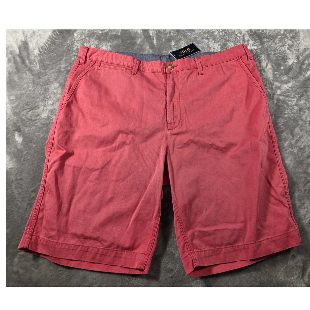 Polo Ralph Lauren Classic Fit Chino Shorts Nantucket Red Mens 42 Tall NWT